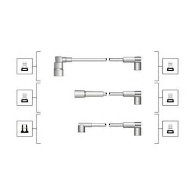 Комплект проводов зажигания MAGNETI MARELLI