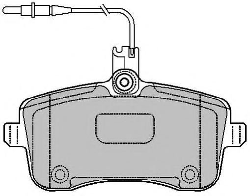 Комплект тормозных колодок, дисковый тормоз FERODO