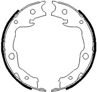 Комплект тормозных колодок, стояночная тормозная система FERODO FSB4035