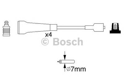Комплект проводов зажигания BOSCH 0 986 356 967