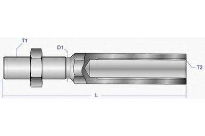 Осевой шарнир, рулевая тяга MOOG