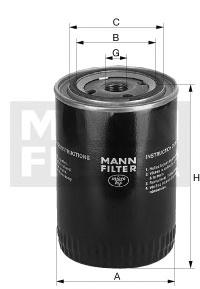 Масляный фильтр MANN-FILTER W 1150/2