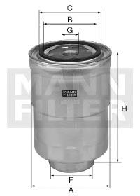 Топливный фильтр MANN-FILTER WK 8052 z