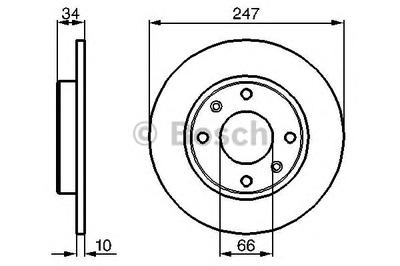 Тормозной диск BOSCH 0 986 478 046