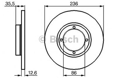 Тормозной диск BOSCH 0 986 478 712