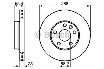 Тормозной диск BOSCH 0 986 478 893