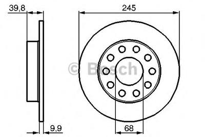 Тормозной диск BOSCH 0 986 478 986
