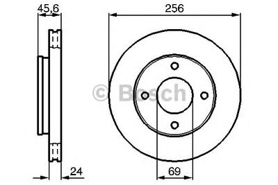 Тормозной диск BOSCH 0 986 479 187