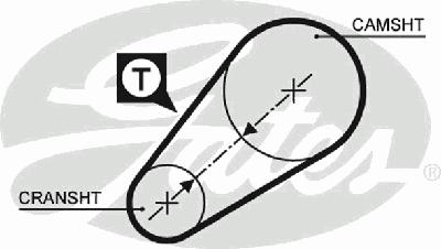 Ремень ГРМ GATES 5014