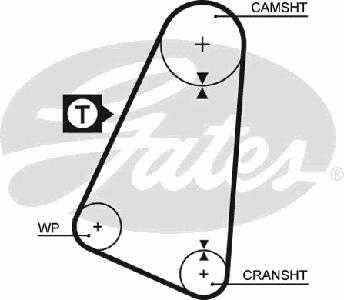 Ремень ГРМ GATES 5015