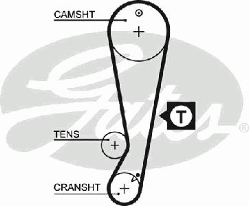 Ремень ГРМ GATES 5403XS