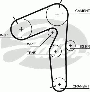 Ремень ГРМ GATES 5462XS