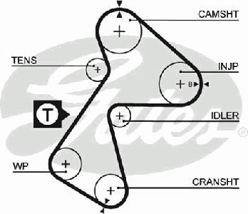 Ремень ГРМ GATES 5484XS