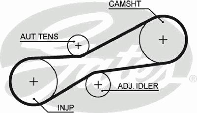 Ремень ГРМ GATES 5494XS