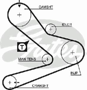 Ремень ГРМ GATES 5495XS