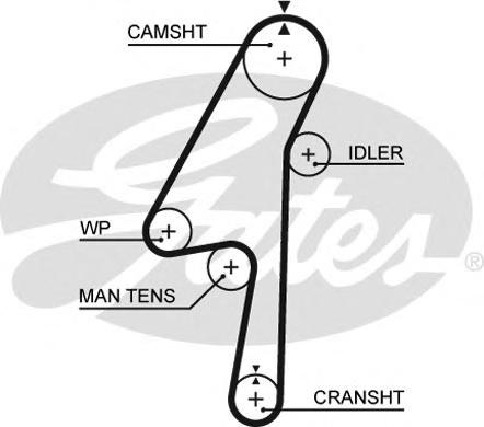 Ремень ГРМ GATES
