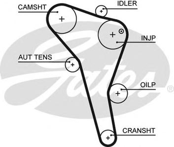 Ремень ГРМ GATES 5622XS