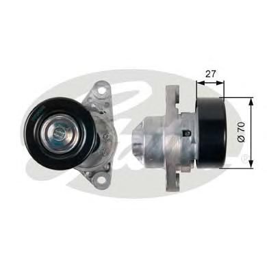 Натяжной ролик, поликлиновой  ремень GATES