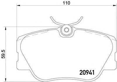 Комплект тормозных колодок, дисковый тормоз TEXTAR 2094102
