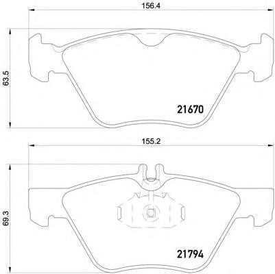 Комплект тормозных колодок, дисковый тормоз TEXTAR