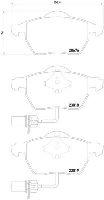 Комплект тормозных колодок, дисковый тормоз TEXTAR