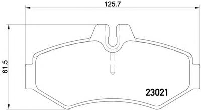 Комплект тормозных колодок, дисковый тормоз TEXTAR 2302101