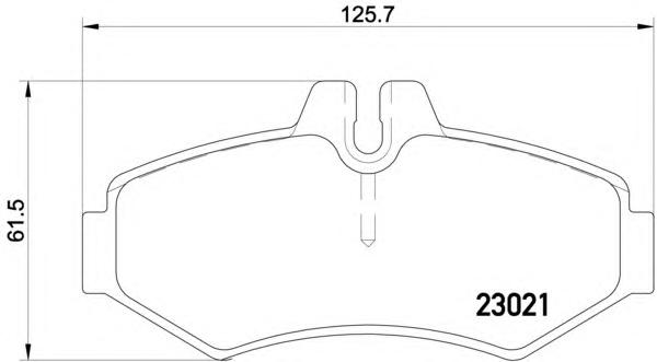 Комплект тормозных колодок, дисковый тормоз TEXTAR