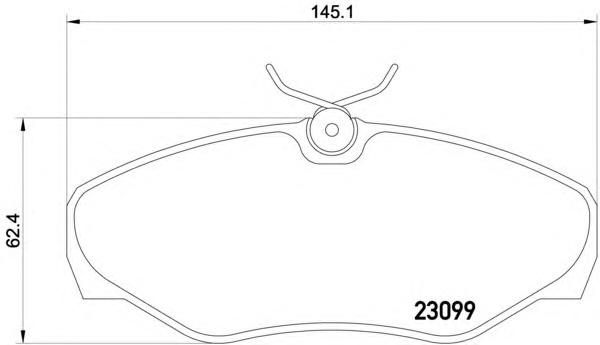 Комплект тормозных колодок, дисковый тормоз TEXTAR