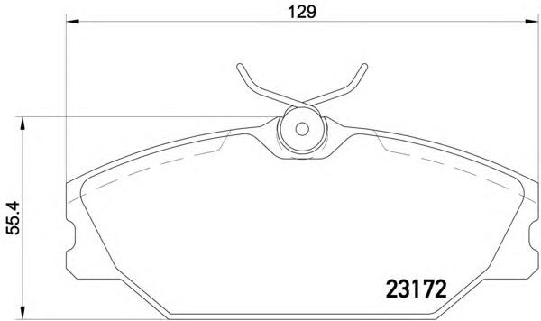 Комплект тормозных колодок, дисковый тормоз TEXTAR