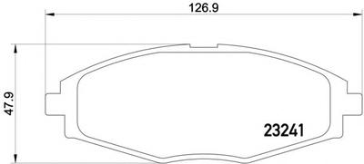 Комплект тормозных колодок, дисковый тормоз TEXTAR 2324102