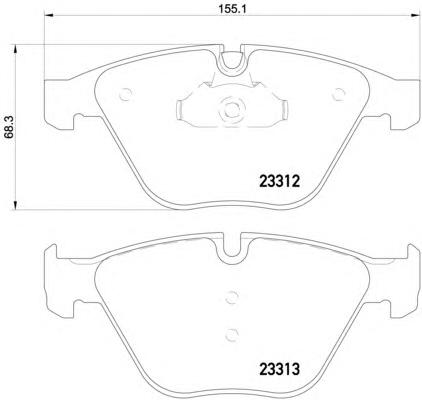 Комплект тормозных колодок, дисковый тормоз TEXTAR