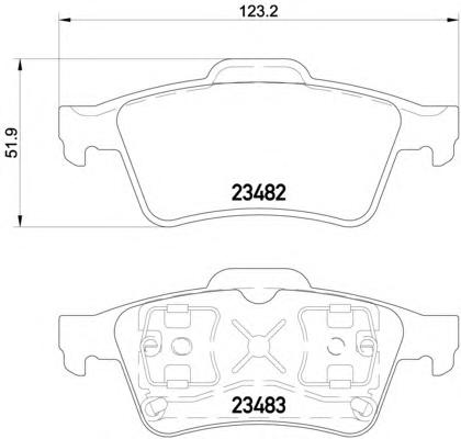 Комплект тормозных колодок, дисковый тормоз TEXTAR