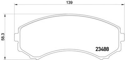 Комплект тормозных колодок, дисковый тормоз TEXTAR 2348801