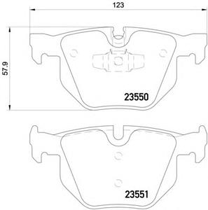 Комплект тормозных колодок, дисковый тормоз TEXTAR 2355001