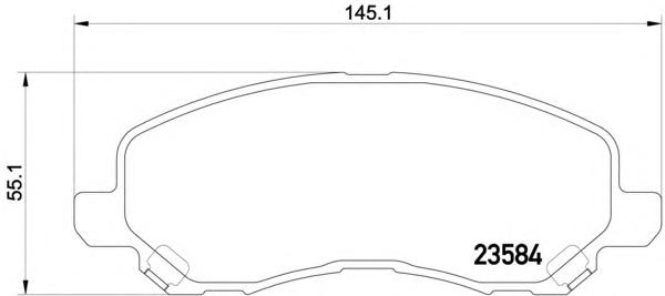 Комплект тормозных колодок, дисковый тормоз TEXTAR