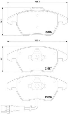 Комплект тормозных колодок, дисковый тормоз TEXTAR