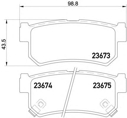 Комплект тормозных колодок, дисковый тормоз TEXTAR