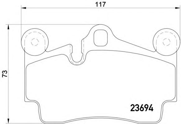 Комплект тормозных колодок, дисковый тормоз TEXTAR