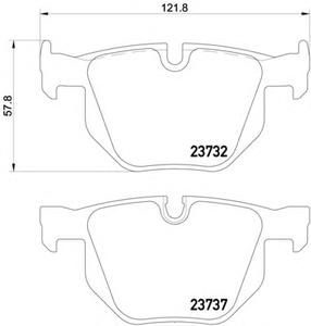 Комплект тормозных колодок, дисковый тормоз TEXTAR 2373201