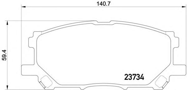 Комплект тормозных колодок, дисковый тормоз TEXTAR