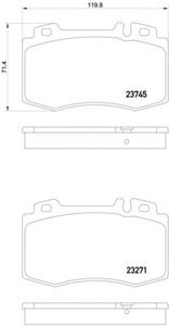 Комплект тормозных колодок, дисковый тормоз TEXTAR 2374502