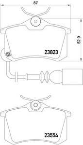 Комплект тормозных колодок, дисковый тормоз TEXTAR 2382301