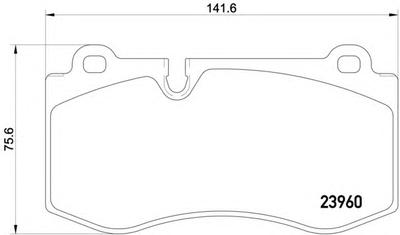 Комплект тормозных колодок, дисковый тормоз TEXTAR 2396001