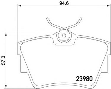 Комплект тормозных колодок, дисковый тормоз TEXTAR 2398001