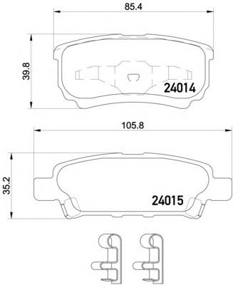 Комплект тормозных колодок, дисковый тормоз TEXTAR