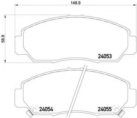 Комплект тормозных колодок, дисковый тормоз TEXTAR