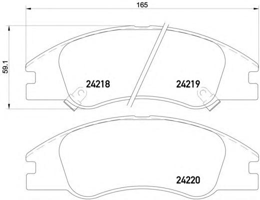 Комплект тормозных колодок, дисковый тормоз TEXTAR
