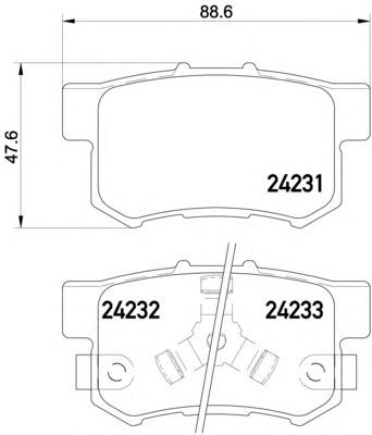 Комплект тормозных колодок, дисковый тормоз TEXTAR