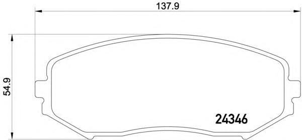 Комплект тормозных колодок, дисковый тормоз TEXTAR
