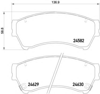 Комплект тормозных колодок, дисковый тормоз TEXTAR